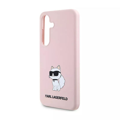 Karl Lagerfeld Silicone Choupette - Samsung Galaxy S24+ dėklas (rožinis)