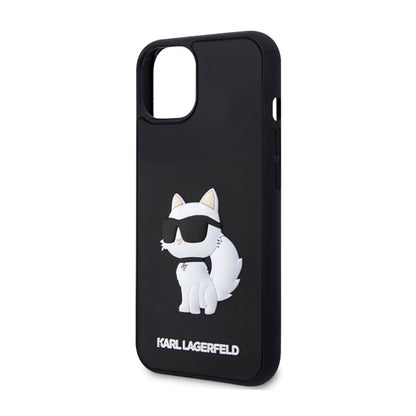 Karl Lagerfeld 3D guminis NFT Choupette - dėklas skirtas iPhone 14 (juodas)