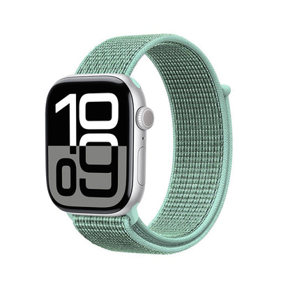 Crong Nailono sportinė apyrankė, skirta Apple Watch 38/40/41/42 mm (Atlantinis žalias)