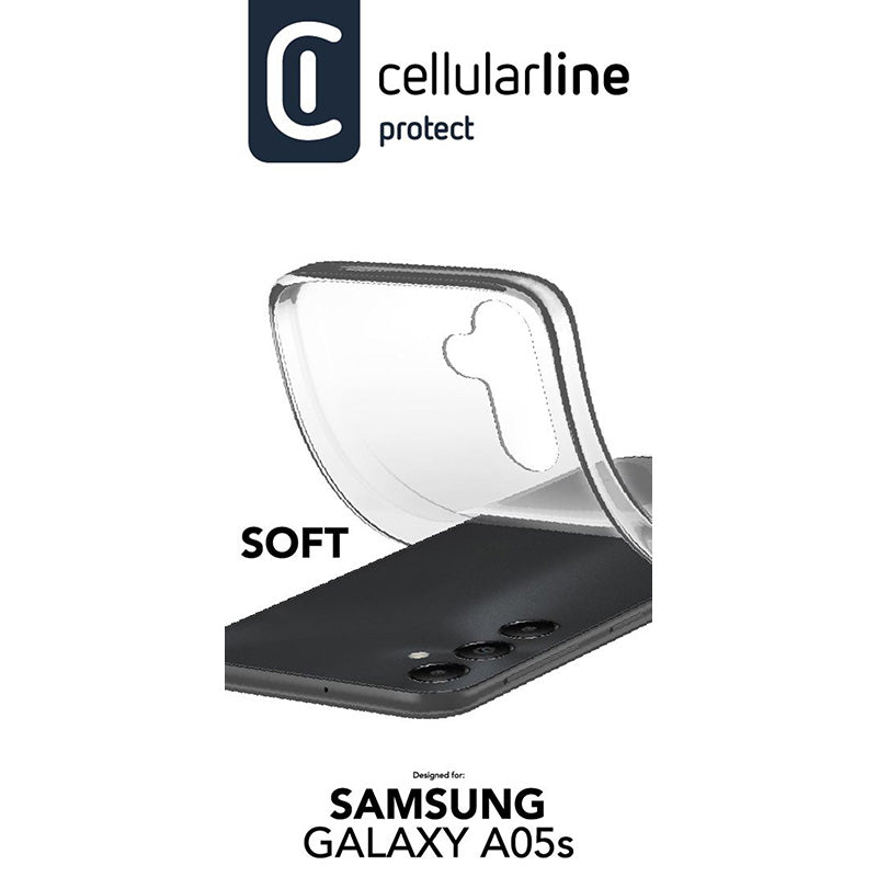 Cellularline Soft - Dėklas Samsung Galaxy A05s (skaidrus)