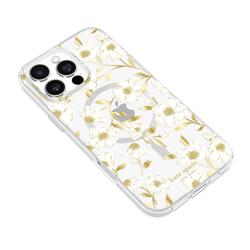 Kate Spade New York Protective Gems MagSafe – dėklas, skirtas iPhone 16 Pro Max (Sunshine Floral)