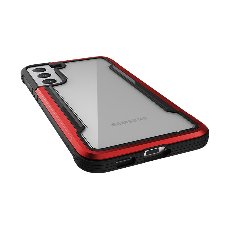 X-Doria Raptic Shield Pro – dėklas, skirtas „Samsung Galaxy S22+ 5G“ (su antimikrobine apsauga) (raudonas)