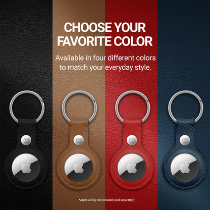 Crong odininis dėklas su raktų pakabuku – Odiniss apsauginis pakabukas Apple AirTag (raudona)