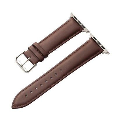 Crong Noble Band – Tikra odos apyrankė Apple Watch 38/40/41/42 mm (Espresso)