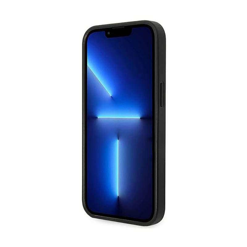 Karl Lagerfeld Glitter Plaque Logo – dėklas, skirtas iPhone 14 Plus (sidabrinis)