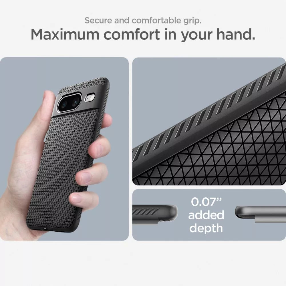 Spigen Liquid Air – dėklas skirtas Google Pixel 8 (juodas)