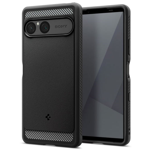 Spigen Rugged Armor - Dėklas Sony Xperia 10 VII (Matinis juodas)