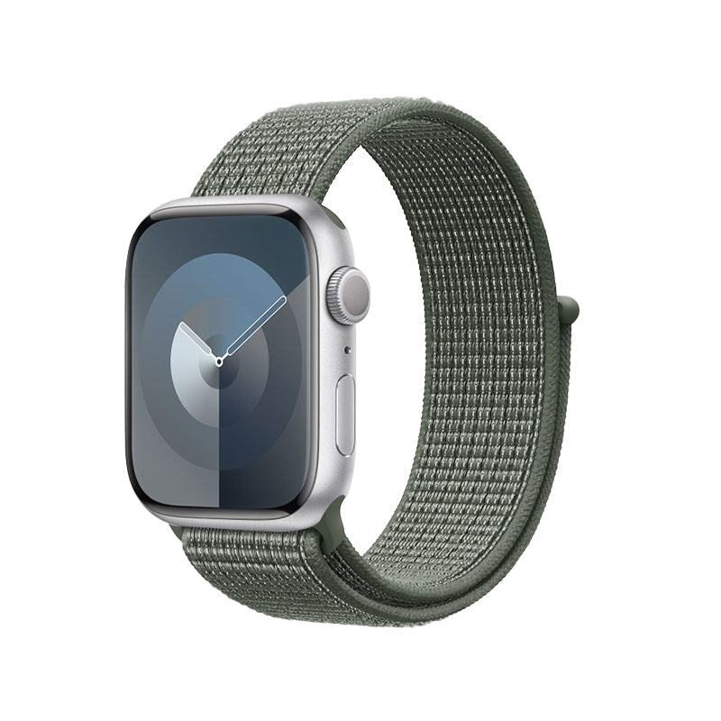 Crong Nylon 	extendash{} sportinis dirželis, skirtas Apple Watch 44/45/46/49 mm (karinė žalia)