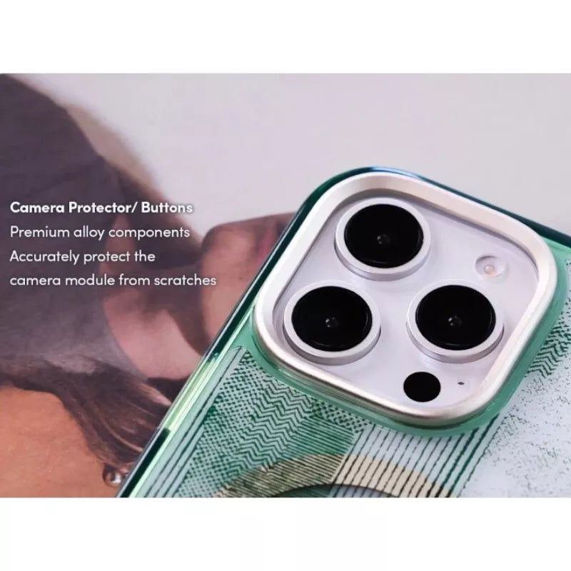 Moshi iGlaze MagSafe – dėklas iPhone 16 Pro (rūko baltumo)