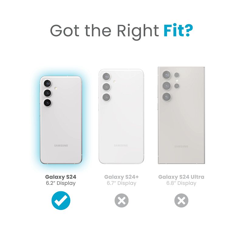 Speck Presidio Lux Glitter - dėklas, skirtas „Samsung Galaxy S24“ (permatoma / auksinė blakstiena)