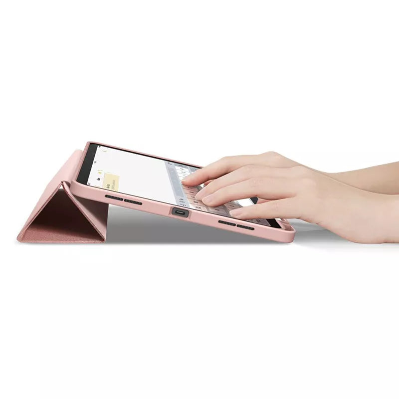 Spigen Urban Fit – dėklas, skirtas iPad Air 11" M3 (2025) / M2 (2024) / iPad Air 10.9" (5–4 kartos) (2022–2020) (rožinio aukso spalvos)