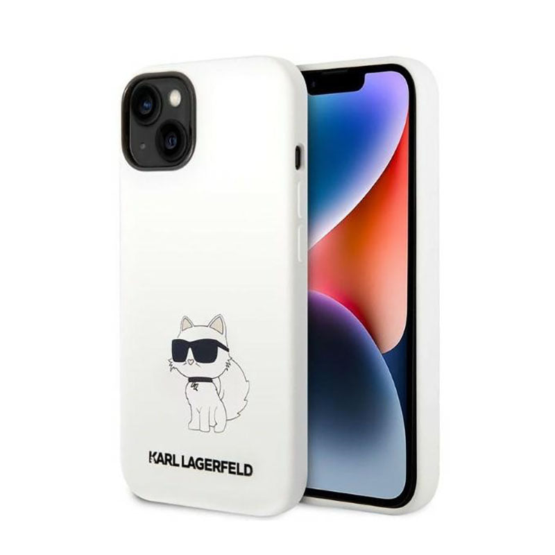 Karl Lagerfeld Silicone NFT Choupette – Dėklas, skirtas iPhone 14 Plus (baltas)