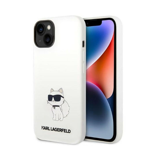 Karl Lagerfeld Silicone NFT Choupette – Dėklas, skirtas iPhone 14 Plus (baltas)