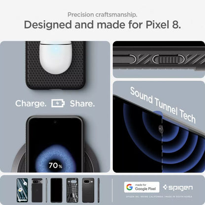 Spigen Liquid Air – dėklas skirtas Google Pixel 8 (juodas)