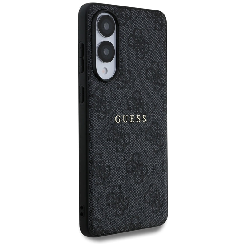 Guess 4G Ring Classic Logo MagSafe - Dėklas Samsung Galaxy S25 Edge (juodas)