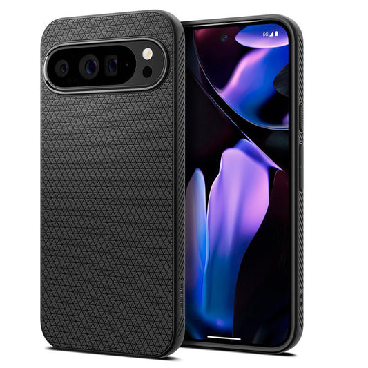 Spigen Liquid Air - Dėklas, skirtas Google Pixel 9 Pro XL (matinė juoda)