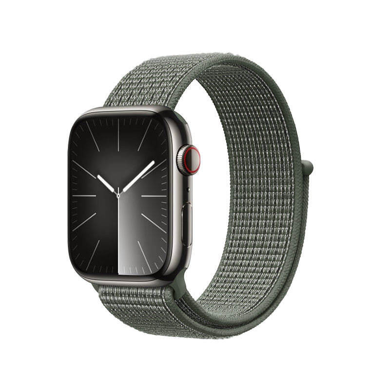 Crong Nylon 	extendash{} sportinis dirželis, skirtas Apple Watch 44/45/46/49 mm (karinė žalia)