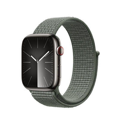 Crong Nylon 	extendash{} sportinis dirželis, skirtas Apple Watch 44/45/46/49 mm (karinė žalia)