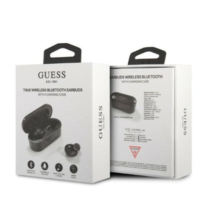 Guess Belaidės ausinės BT5.0 5H - TWS ausinės + įkrovimo dėklas (juodos)