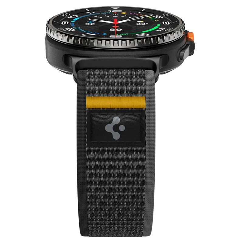 Spigen Athlex Air – Dirželis, skirtas Samsung Galaxy Watch 8 / Watch 8 Classic 40 / 44 / 46 mm (Aktyvus Juodas)