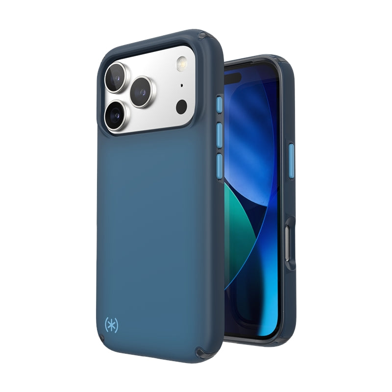 Speck Presidio Lux MagSafe – dėklas iPhone 17 Pro (Deep Sea Fade / Black / Spell Blue)