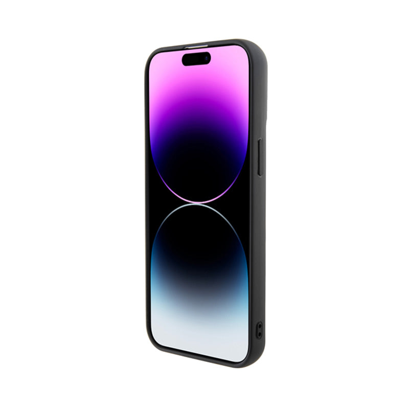 Karl Lagerfeld 3D guminis su kelių logotipų dėklas – dėklas skirtas iPhone 15 Pro Max (juoda)