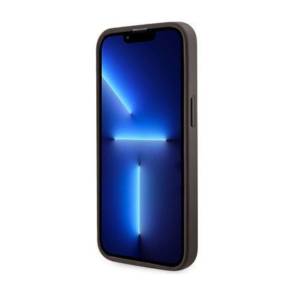 Guess 4G Printed Stripes MagSafe – Dėklas, skirtas iPhone 13 Pro Max (rudas)