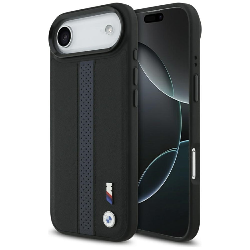 BMW M Perforated Stripe Logo MagSafe dėklas iPhone Air (mėlynas)