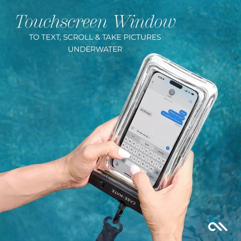 Case-Mate vandeniui atsparus plūduriuojantis dėklas – vandeniui atsparus išmaniojo telefono dėklas (sidabrinis chromas)