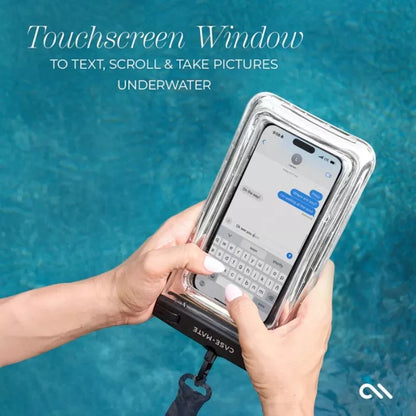 Case-Mate vandeniui atsparus plūduriuojantis dėklas – vandeniui atsparus išmaniojo telefono dėklas (sidabrinis chromas)