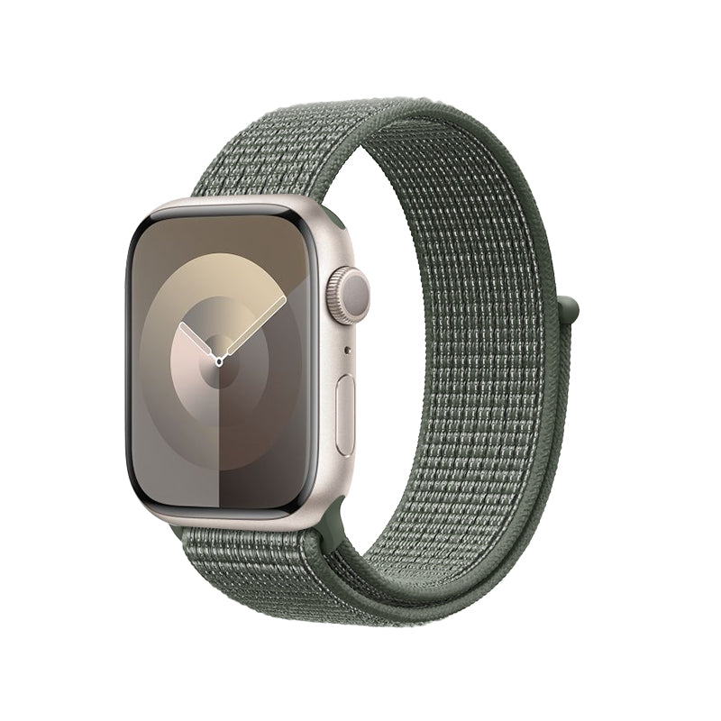 Crong Nylon 	extendash{} sportinis dirželis, skirtas Apple Watch 44/45/46/49 mm (karinė žalia)