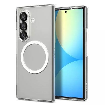 Spigen Airskin Mag MagSafe dėklas Samsung Galaxy Z Fold 7 (Skaidrus/Baltas)