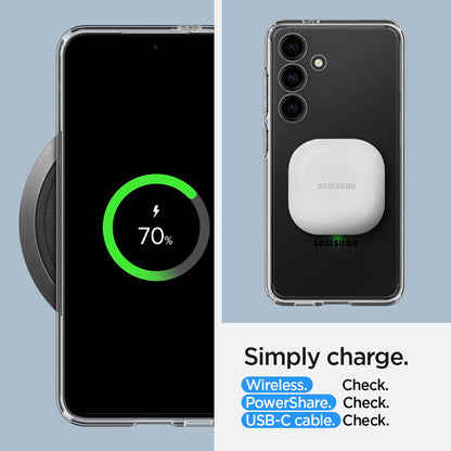 Spigen Ultra Hybrid – dėklas, skirtas „Samsung Galaxy S24“ (skaidrus)