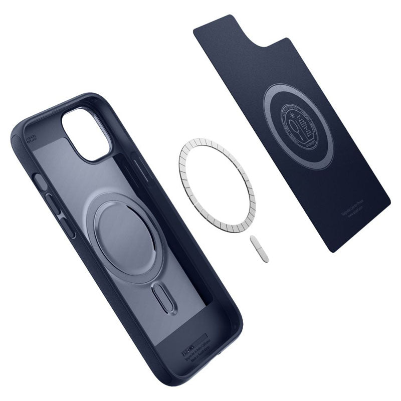 Spigen Mag Armor - dėklas, skirtas „iPhone 14 Plus“ (tamsiai mėlyna)
