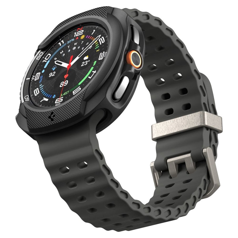 Spigen Liquid Air - Dėklas, skirtas Samsung Galaxy Watch 8 Classic 46 mm (Matinė juoda)
