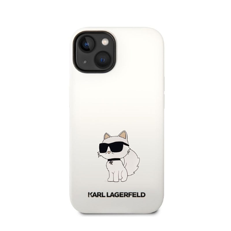 Karl Lagerfeld Silicone NFT Choupette – Dėklas, skirtas iPhone 14 Plus (baltas)