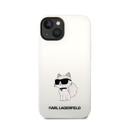 Karl Lagerfeld Silicone NFT Choupette – Dėklas, skirtas iPhone 14 Plus (baltas)