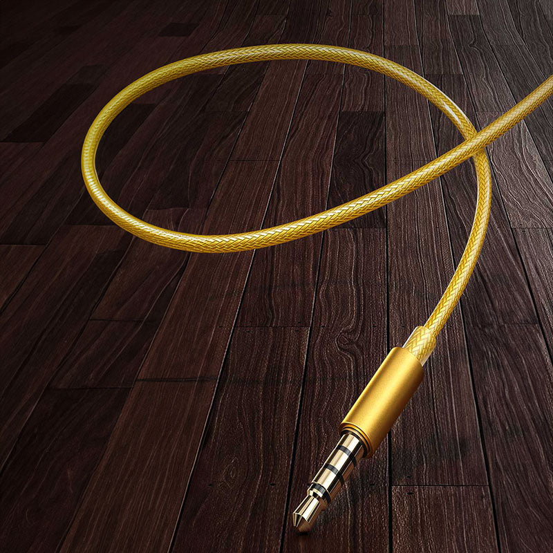 WEKOME YC05 Sakin serija - 3,5 mm lizdo laidinės ausinės (aukso spalvos)