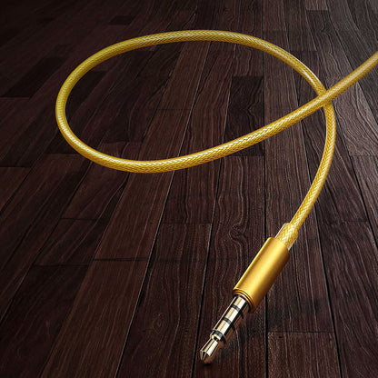 WEKOME YC05 Sakin serija - 3,5 mm lizdo laidinės ausinės (aukso spalvos)