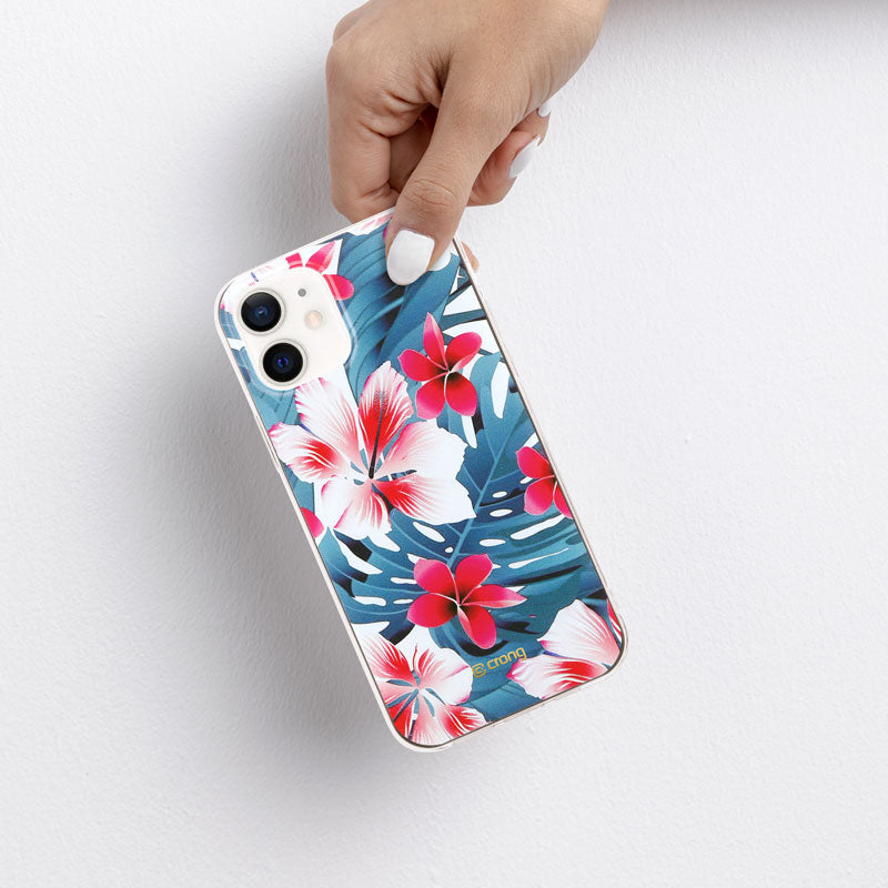 Crong Flower Case – „iPhone 12“ / „iPhone 12 Pro“ dėklas (3 raštas)