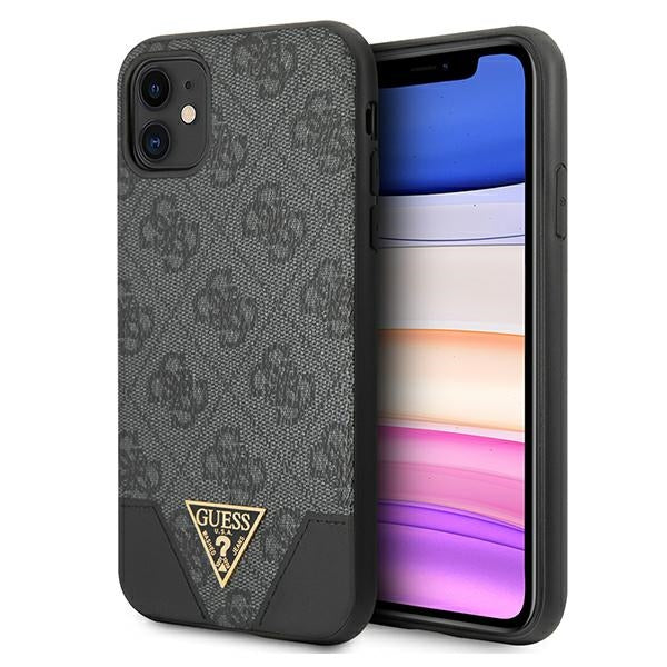 Guess 4G Triangle Collection – dangtis iPhone 11 (pilka)