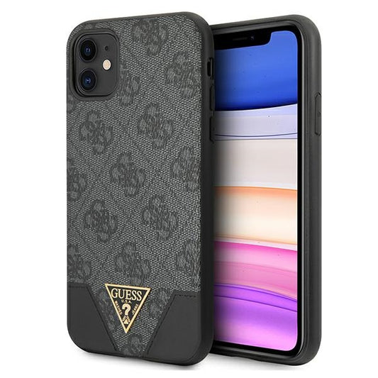 Guess 4G Triangle Collection – dangtis iPhone 11 (pilka)