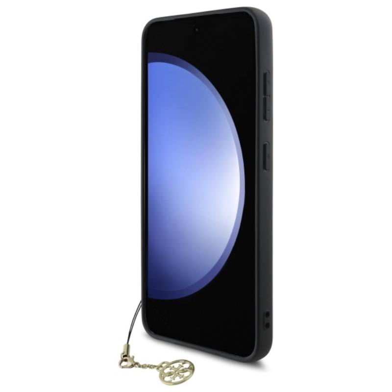 Guess 4G Charms kolekcija – Dėklas, skirtas „Samsung Galaxy S24 FE“ (rudas)