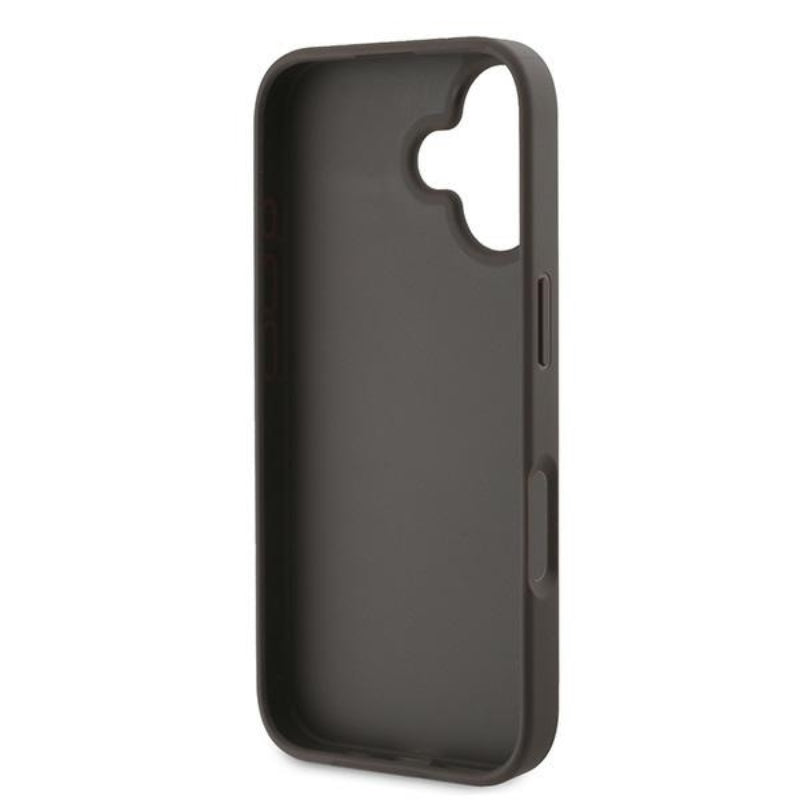 Guess 4G Bottom Stripe - Dėklas skirtas iPhone 16 Plus (ruda)
