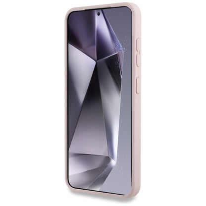 Karl Lagerfeld Silicone Double Heads And Circle MagSafe – dėklas Samsung Galaxy S25 (rožinis)