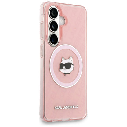 Karl Lagerfeld IML Kartų Choupette MagSafe dėklas - Samsung Galaxy S26 dėklas (Raudonas)