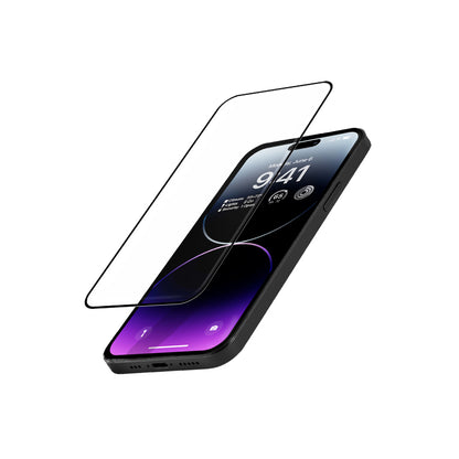 Crong Antibakterinis 3D Armor Glass - 9H grūdintas stiklas visam iPhone 14 Pro Max ekranui + montavimo rėmelis