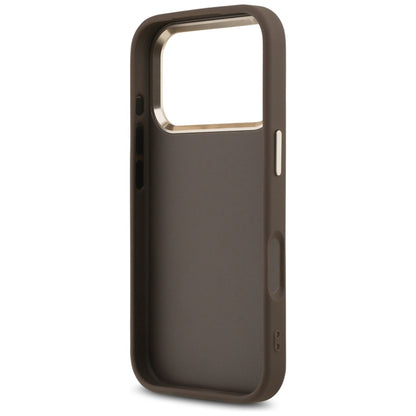 Guess 4G Big 4G Classic Logo dėklas iPhone 17 Pro Max (rudos / auksinės)