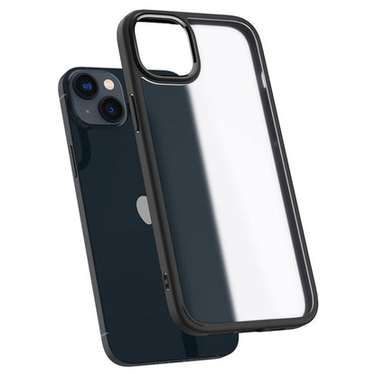 Spigen Ultra Hybrid Matte – dėklas, skirtas iPhone 15 Plus / iPhone 14 Plus (matinė juoda)
