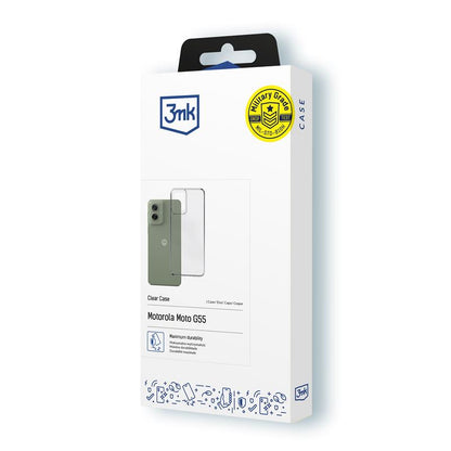 3mk skaidrus dėklas – dėklas, skirtas „Motorola Moto G55 5G“ (skaidrus)